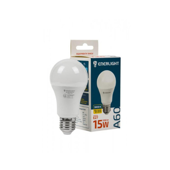 Лампа A60 15W E27 3000K 175-275V LED Enerlight Житомир