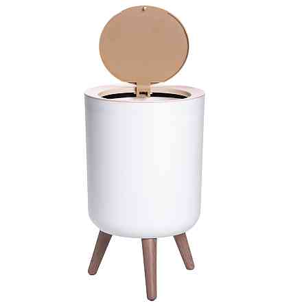 Відро для сміття з клік-кришкою на ніжках 8 літрів відро для сміття на кухню, в спальню і для офісу HP-45-13 Київ