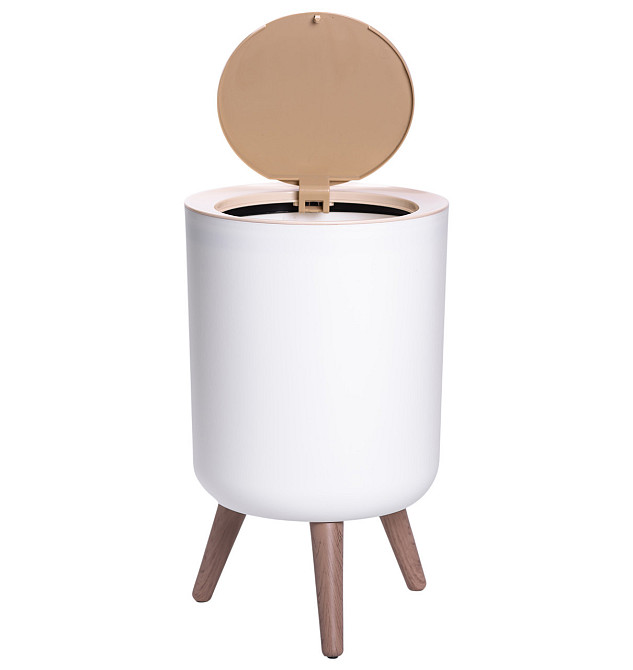 Відро для сміття з клік-кришкою на ніжках 8 літрів відро для сміття на кухню, в спальню і для офісу HP-45-13 Київ - фото 2