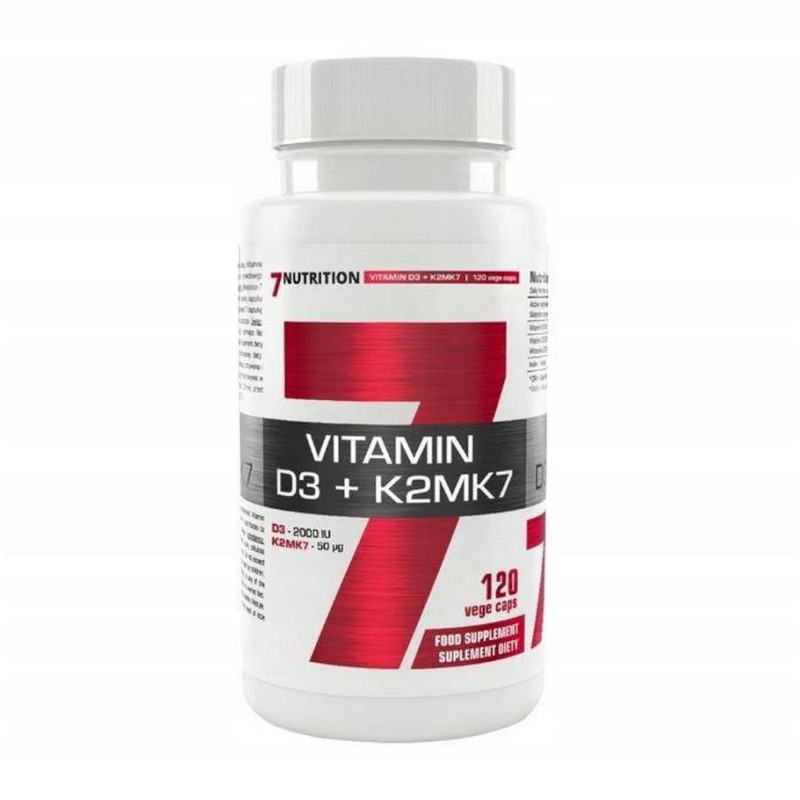 Vitamin D3 2000 IU + K-2 MK-7 50 mcg, 120 капсул Луцьк - фото 1