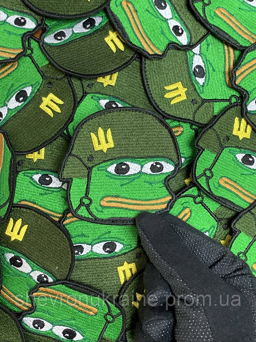 Шеврон Пепе ВСУ (Форма контурная. На липучке) Размер 8x8см Киев - изображение 4