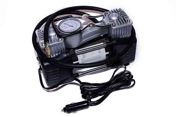 Автомобільний компресор двопоршневий КВАНТ 13005A 12В з аналоговим датчиком тиску Харків