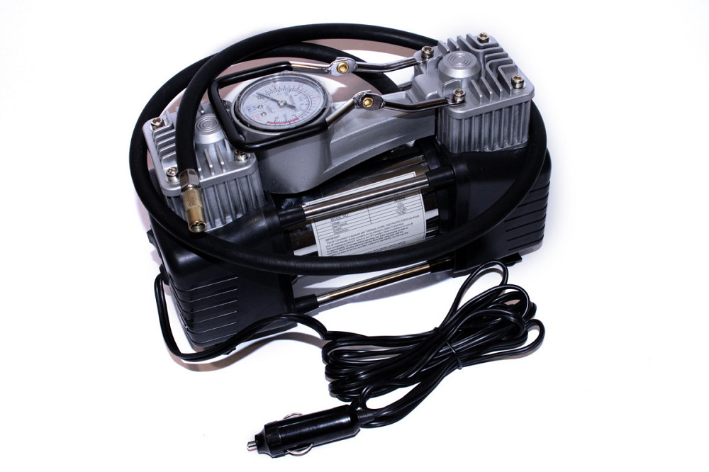 Автомобільний компресор двопоршневий КВАНТ 13005A 12В з аналоговим датчиком тиску Харків - фото 4