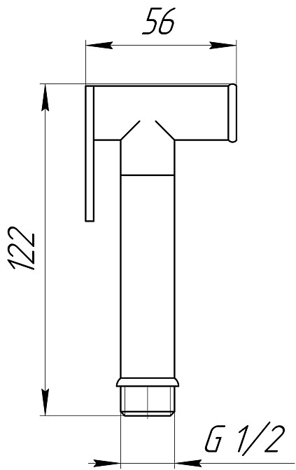 Душова гігієнічна стоп-лійка TOPAZ SH88-CR Луцьк - фото 4