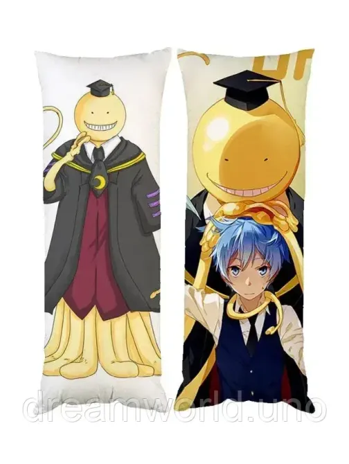 Подушка дакимакура Koro sensei Коро-сенсей аниме Класс убийц декоративная ростовая подушка для обнимания 40х120 Харьков - изображение 1