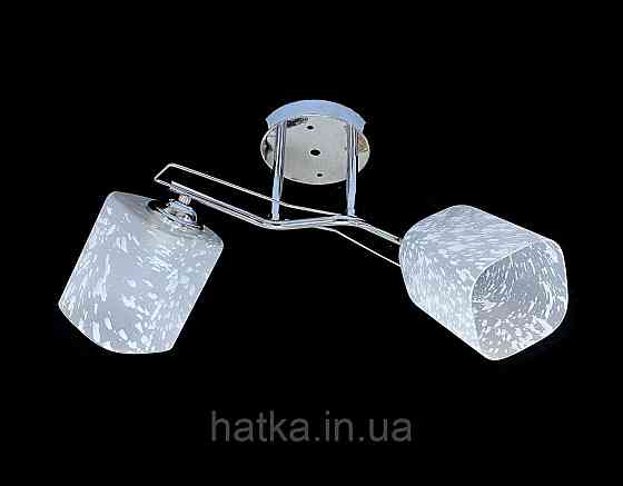 Люстра стельова на 2 плафони 7364F/2 Хром Київ