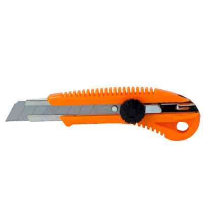 Ніж монтажний Sigma пластиковий корпус, лезо 18мм, гвинтовий замок (8213031) Вінниця