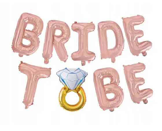 Гірлянда Bride to Be рожеве золото — з обручкою Київ