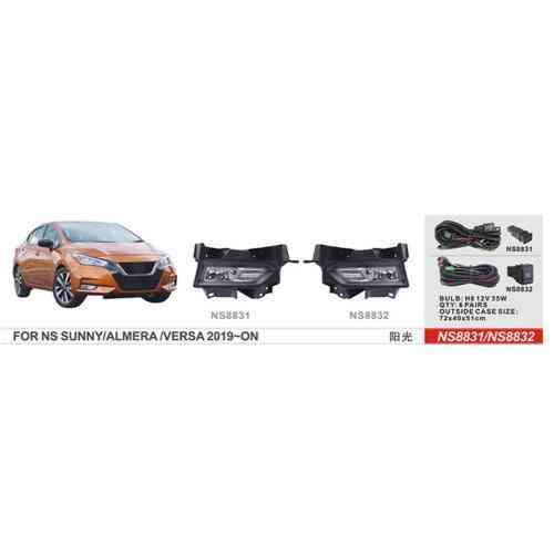 Дополнительные фары для Nissan Versa 2019+ NS-8831 с электропроводкой H8 12V35W Харьков