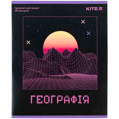 Тетрадь Kite предметная Neo 48 листов, география клетка (K24-240-13) Винница