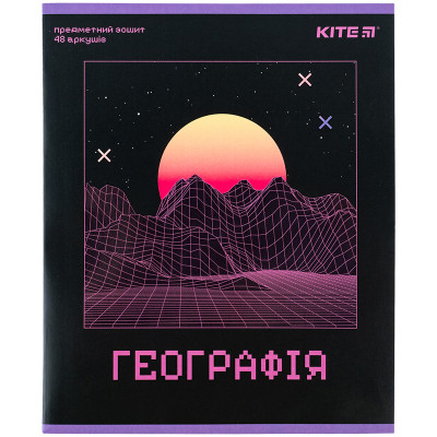 Тетрадь Kite предметная Neo 48 листов, география клетка (K24-240-13) Винница - изображение 1