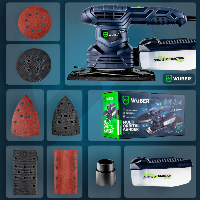 Шлифмашина эксцентриковая с регулировкой Wuber 1300Вт (Польша) Киев - изображение 10