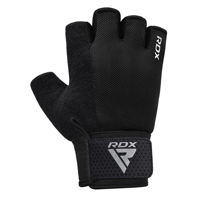 Рукавички для фітнесу RDX W1 Half Black Plus M Каменское - изображение 2