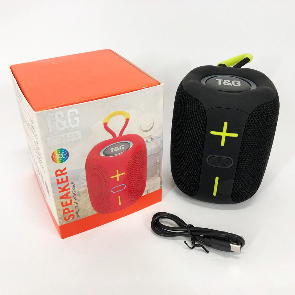 Портативна bluetooth колонка з різнокольоровим підсвічуванням TG658, Бездротова колонка переносна гучна CX-93 Львів - фото 7
