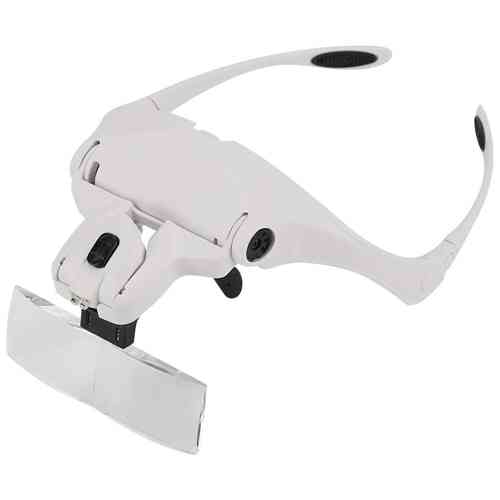 Окуляри збільшувальні, лупа налобна з LED підсвіткою, 5 лінз 1x-3.5x 9892B1 Вінниця