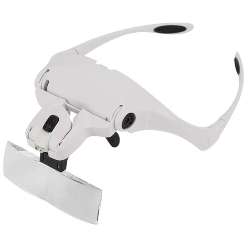 Окуляри збільшувальні, лупа налобна з LED підсвіткою, 5 лінз 1x-3.5x 9892B1 Вінниця - фото 1