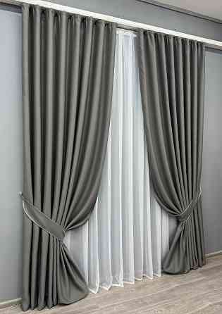Комплект готових штор VR-Textil Bagema Rvs № 1823ш Мусон 140х290 см 2 шт (39-0038) Київ