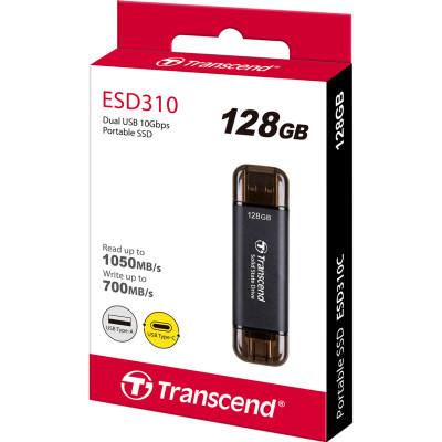 Накопитель SSD USB 3.2 128GB Transcend (TS128GESD310C) Винница - изображение 4
