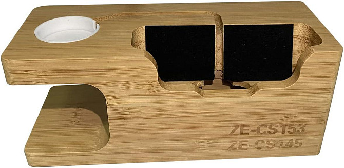 USB зарядная станция из бамбукового дерева AICase 3 порта USB концентратор 3.0 для iPhone и для Apple Watch Днепр - изображение 5