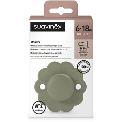 Пустушка Suavinex Wonder фізіологічна, 6-18 місяців, зелена (308392) Вінниця - фото 3