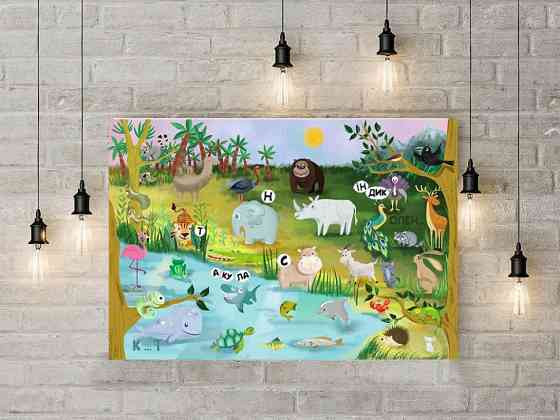 Детская обучающая игра с многоразовыми наклейками 