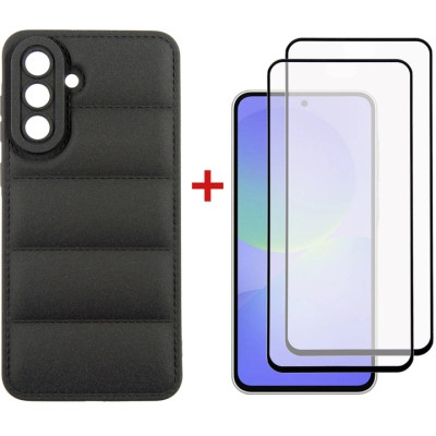 Чехол для мобильного телефона Dengos Kit Samsung Galaxy A36 Soft + 2 pcs glass (Black) (DG-CTG2P-13) Винница - изображение 1