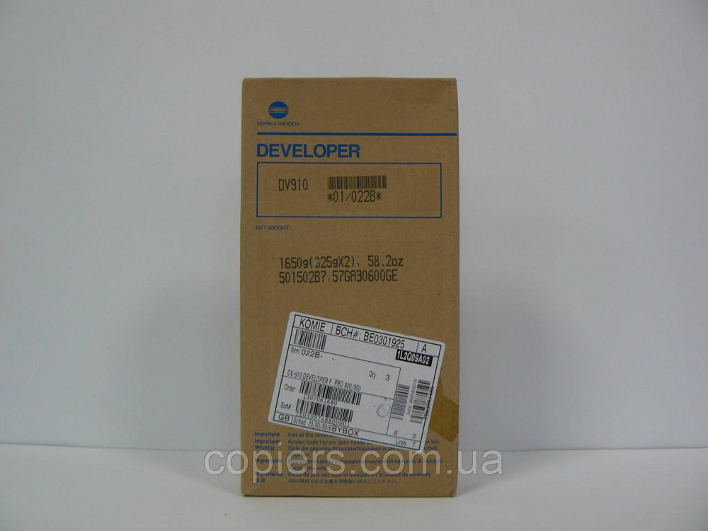 Девелопер DV910 Konica Minolta bizhub pro 920/950, оригінал, dv-910 Київ - фото 1