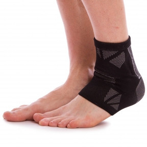 Бандаж на голеностоп с силиконовой вставкой ST-2590 Вишнёвое - изображение 1