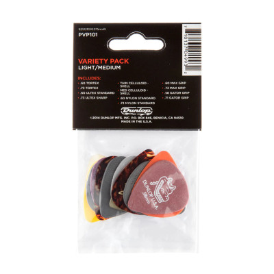 Медиатор Jim Dunlop Guitar Pick LT/MD Variety Pack 12 шт. (PVP101) Винница - изображение 2