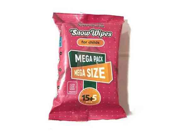 Вологі серветки 155шт Mega pack for childs ТМ SNOW WIPES Київ