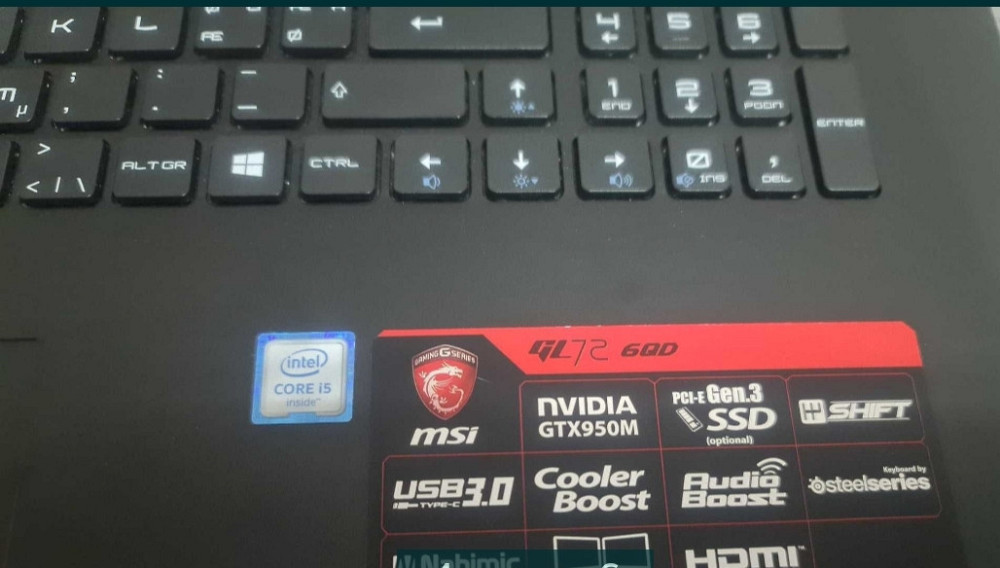 Игровой Ноутбук MSI GL72 , 17.3