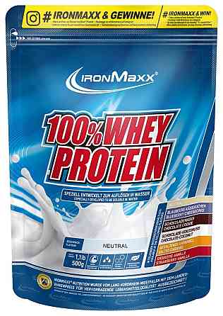Протеїн Ironmaxx 100 % Whey Protein 500g (Neutral) Луцьк