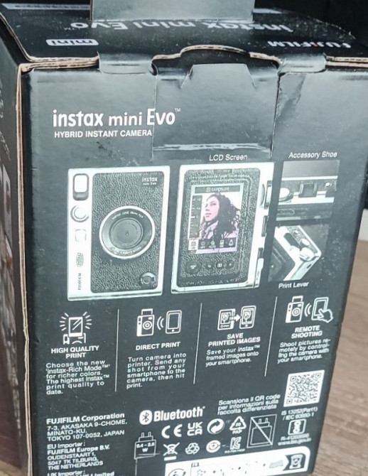 Фотоапарат Fujifilm INSTAX MINI EVO полороїд кольоровий. Харків - фото 1