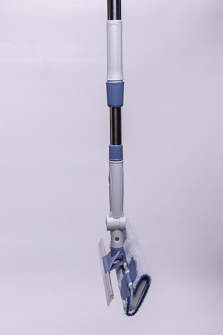 Household Універсальна швабра з металевою ручкою та змінною плоскою насадкою для плитки, ламіна Київ - фото 7