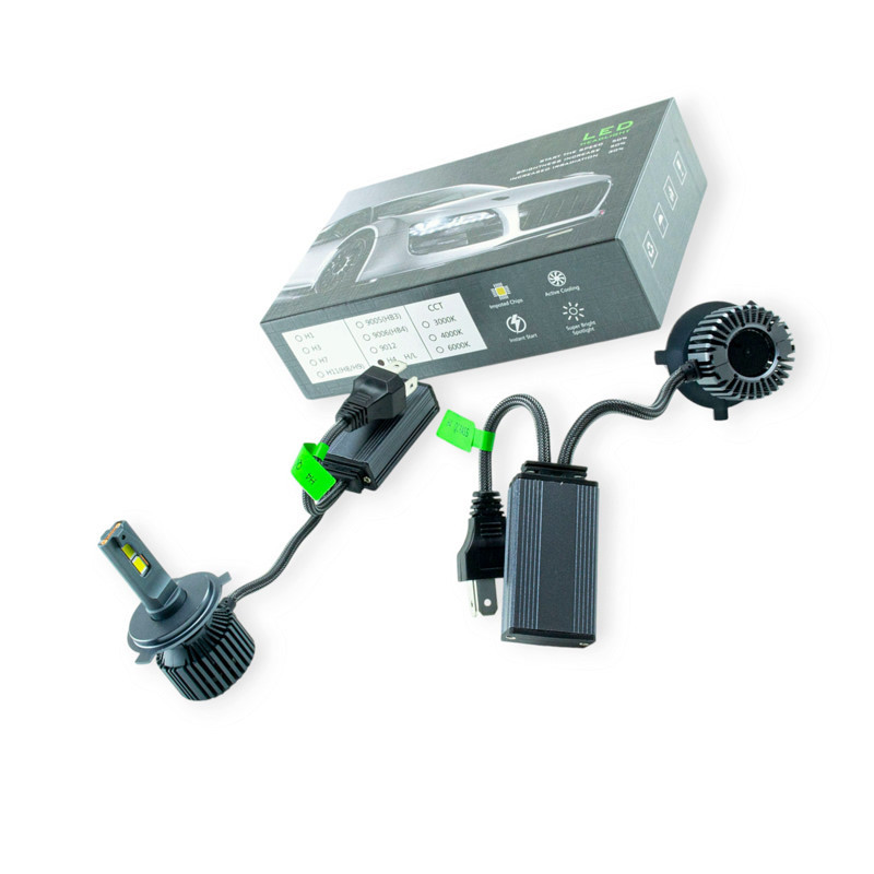 Автолампа H4 12V-24V GA675 6500K 50W радиатор и вентилятор обманка LED Мукачево - изображение 1