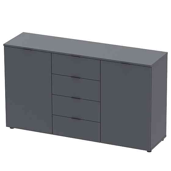 Комод в спальню Doros Рон 5 140х38х81 см Графит (DRS-011301) Днепр