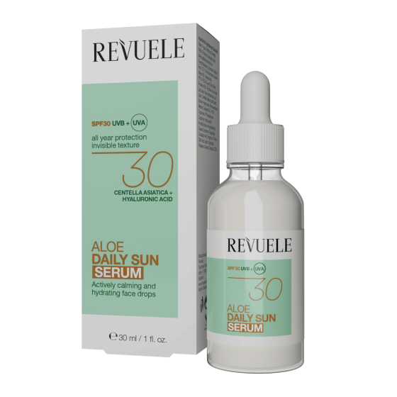 Сироватка для обличчя SPF30 aloe daily sun Revuele 30 мл Вінниця