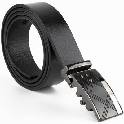 Ремінь Vintage Чоловічий з ромбами на пряжці Чорний (20291) Вінниця - фото 5