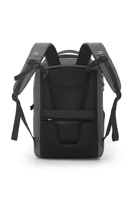 Рюкзак городской Bobby Bizz Business 18л-25л для ноутбука 16 дюймов с защитой от краж и порезов (Серый) Винница - изображение 9