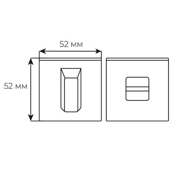 RDA Накладка WC брашированый мат хром вж Forme Q Киев