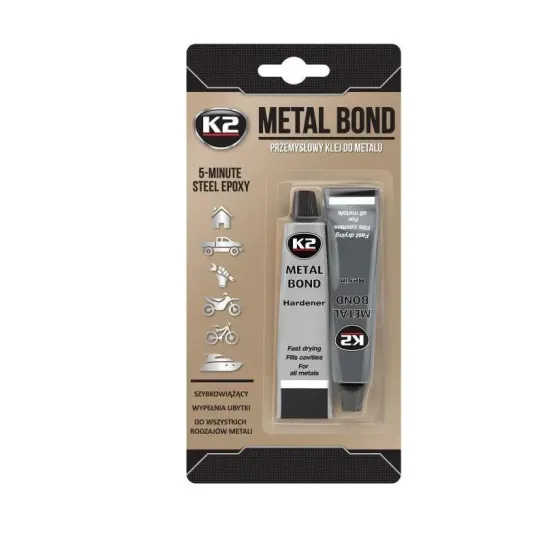 Эпоксидный двухкомпонентный клей для металла K2 Metal Bond Ковель