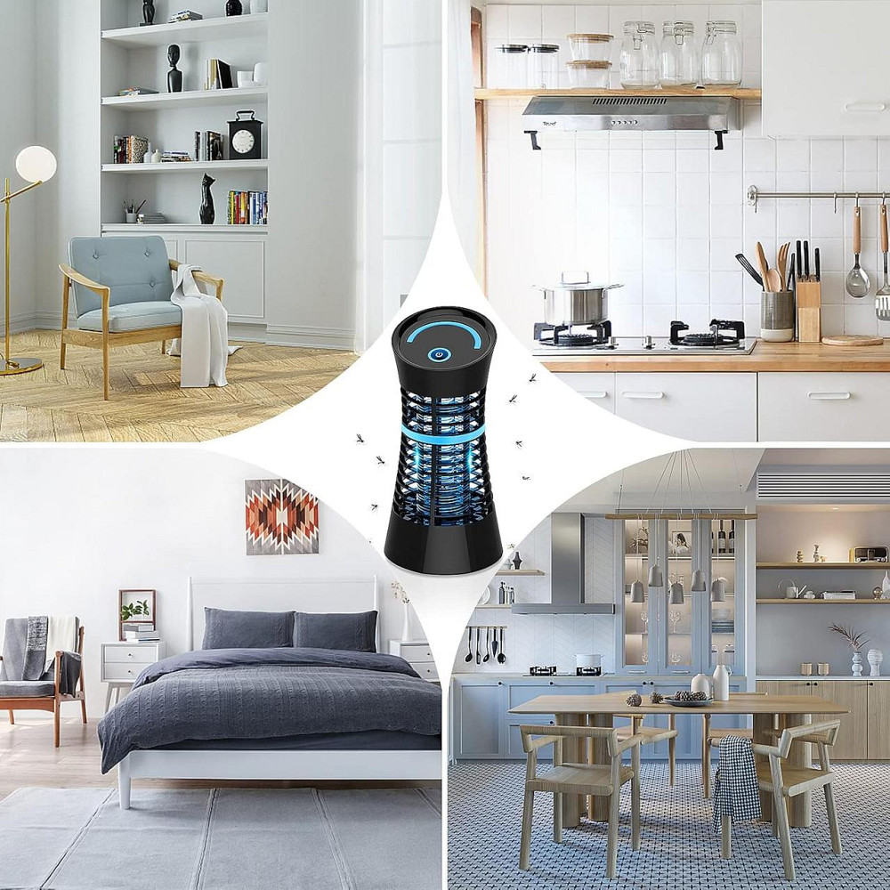 Электрическая ловушка лампа от насекомых, комаров Qomolo Iki-056A, ультрафиолетовая лампа 900В, действие 30 м² Киев - изображение 6