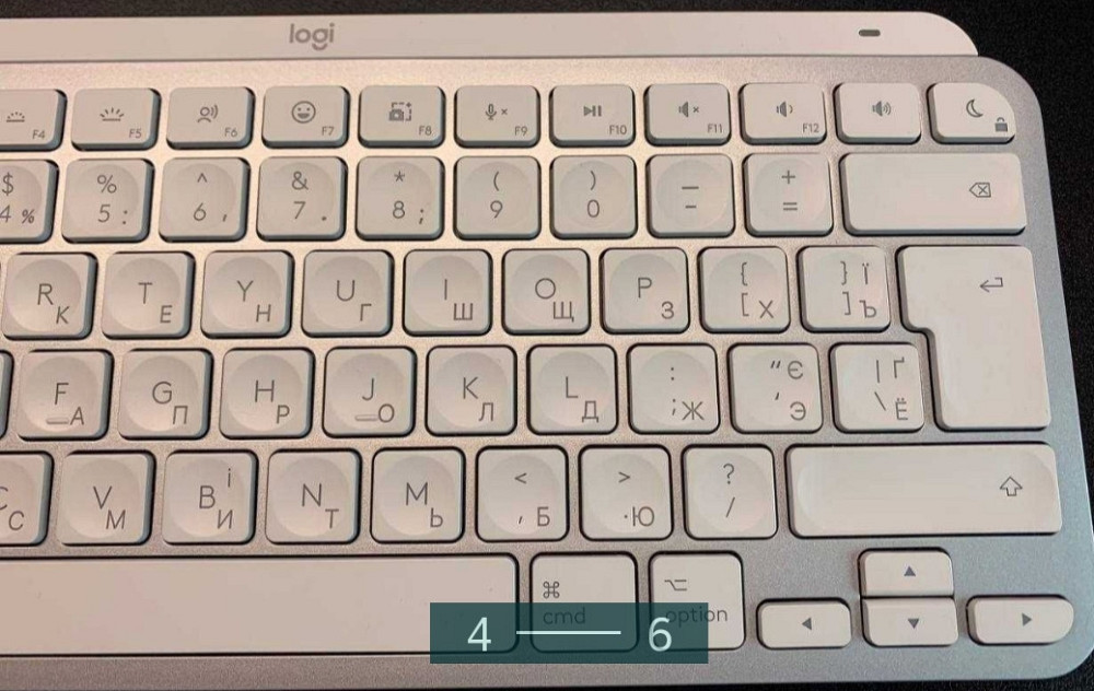 Клавіатура бездротова: Logitech MX Keys Mini For Mac Wireless Київ - фото 4