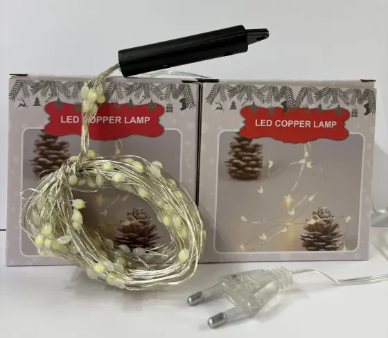 Гірлянда мідний дріт Кінський хвіст 2,0м 10 ниток 200LED (білий) COPPER-WIRE-200W-2 Одеса