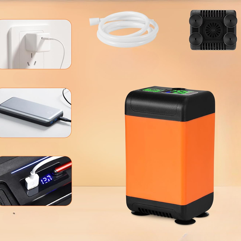 Портативний душ, 6000 мАг, MY-880 / Мобільний душ для кемпінгу / Душ індикатором температури Київ - фото 7