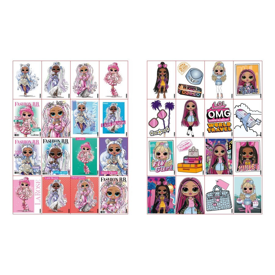 Раскраска со стикерами 