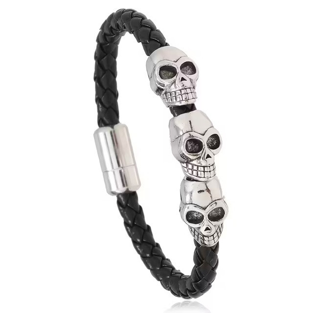 Готичний браслет із черепами Київ - фото 4