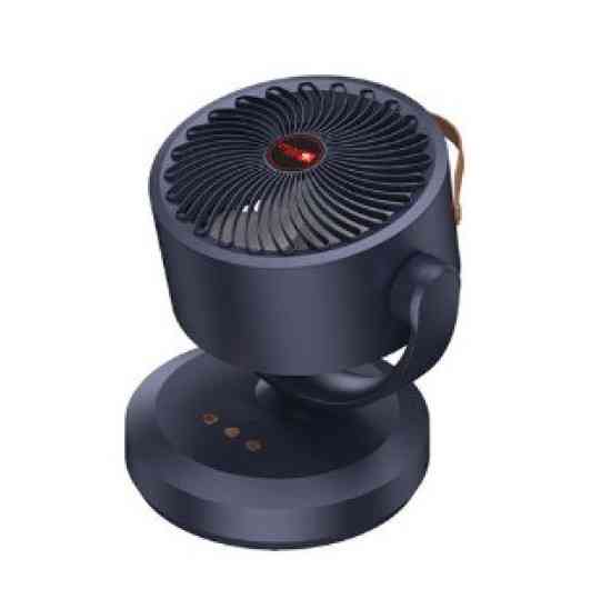 Вентилятор аккумуляторный Mini fan VU-05 FS-25 LED автовращение Черный Винница