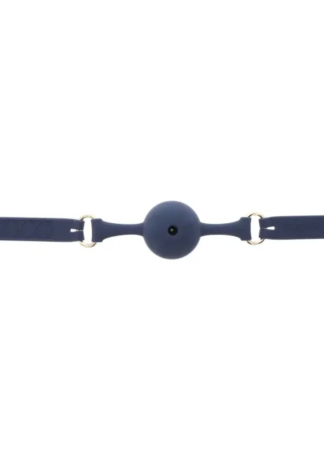 Силиконовый кляп-шарик Taboom Silicone Supreme, синий Sex Aura Киев - изображение 4