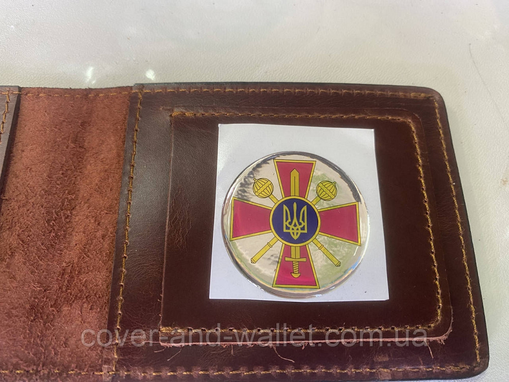 Обкладинка на посвідчення "Ветеран Військової Служби" із пластиковим шевроном Київ - фото 2